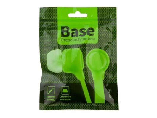 Наушники вкладыши PERFEO PF-BAS BASE (ЛАЙМ)